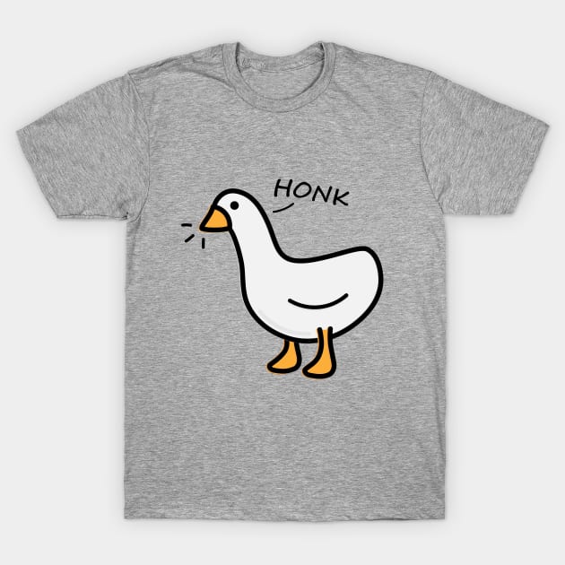 Cute Goose T-Shirt by happyfruitsart